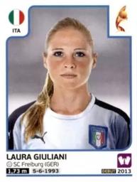 2017 Panini UEFA Women's EURO 2017 The Netherlands Stickers #137 Laura Giuliani Front