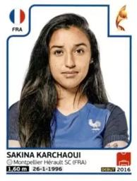 2017 Panini UEFA Women's EURO 2017 The Netherlands Stickers #180 Sakina Karchaoui Front