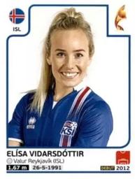 2017 Panini UEFA Women's EURO 2017 The Netherlands Stickers #202 Elisa Vidarsdottir Front