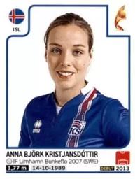 2017 Panini UEFA Women's EURO 2017 The Netherlands Stickers #203 Anna Björk Kristjansdóttir Front