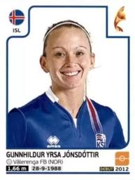 2017 Panini UEFA Women's EURO 2017 The Netherlands Stickers #206 Gunnhildur Yrsa Jónsdóttir Front