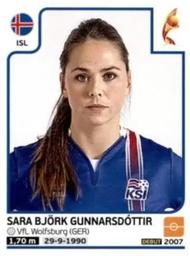 2017 Panini UEFA Women's EURO 2017 The Netherlands Stickers #207 Sara Björk Gunnarsdóttir Front