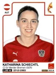 2017 Panini UEFA Women's EURO 2017 The Netherlands Stickers #222 Katharina Schiechtl Front
