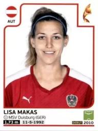 2017 Panini UEFA Women's EURO 2017 The Netherlands Stickers #231 Lisa Makas Front