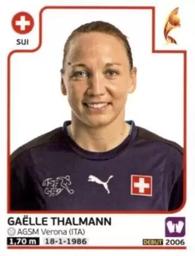 2017 Panini UEFA Women's EURO 2017 The Netherlands Stickers #237 Gaëlle Thalmann Front