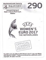2017 Panini UEFA Women's EURO 2017 The Netherlands Stickers #290 Kim Little Back