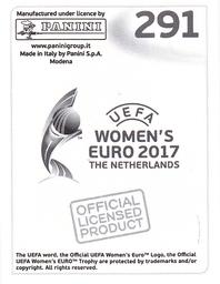 2017 Panini UEFA Women's EURO 2017 The Netherlands Stickers #291 Lisa Evans Back