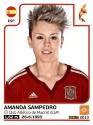 2017 Panini UEFA Women's EURO 2017 The Netherlands Stickers #304 Amanda Sampedro Front