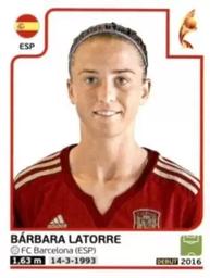 2017 Panini UEFA Women's EURO 2017 The Netherlands Stickers #314 Barbara Latorre Front