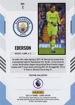 2021-22 Score Premier League #1 Ederson Back