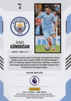 2021-22 Score Premier League #4 Ilkay Gundogan Back