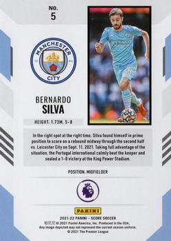 2021-22 Score Premier League #5 Bernardo Silva Back