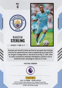 2021-22 Score Premier League #6 Raheem Sterling Back