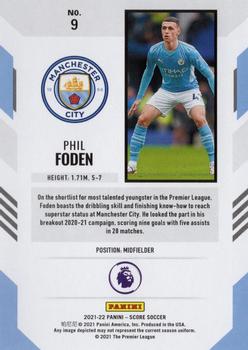 2021-22 Score Premier League #9 Phil Foden Back