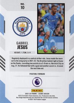2021-22 Score Premier League #10 Gabriel Jesus Back