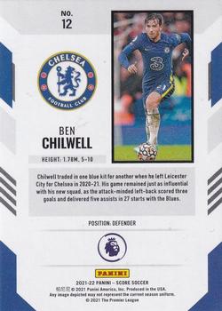 2021-22 Score Premier League #12 Ben Chilwell Back