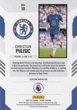 2021-22 Score Premier League #18 Christian Pulisic Back