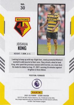 2021-22 Score Premier League #30 Joshua King Back