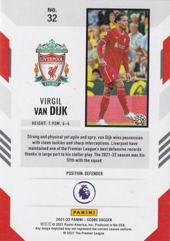 2021-22 Score Premier League #32 Virgil van Dijk Back