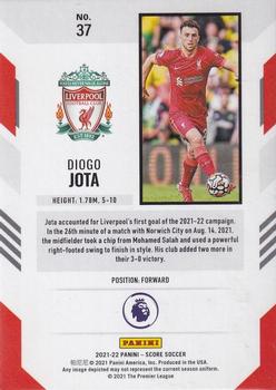 2021-22 Score Premier League #37 Diogo Jota Back
