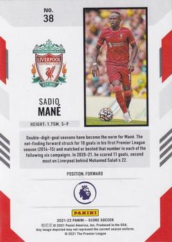 2021-22 Score Premier League #38 Sadio Mane Back
