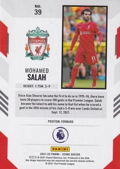 2021-22 Score Premier League #39 Mohamed Salah Back
