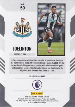 2021-22 Score Premier League #50 Joelinton Back