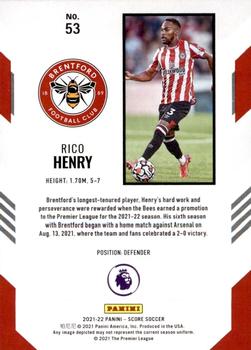 2021-22 Score Premier League #53 Rico Henry Back