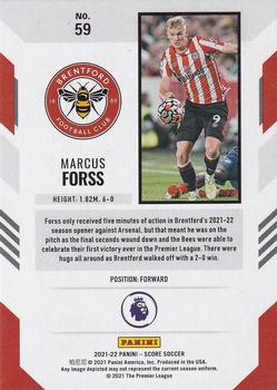 2021-22 Score Premier League #59 Marcus Forss Back