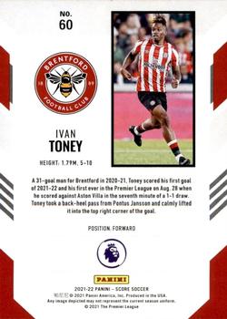 2021-22 Score Premier League #60 Ivan Toney Back
