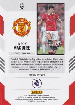 2021-22 Score Premier League #62 Harry Maguire Back
