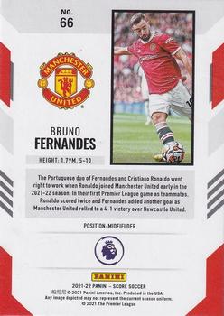 2021-22 Score Premier League #66 Bruno Fernandes Back