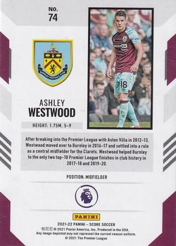2021-22 Score Premier League #74 Ashley Westwood Back