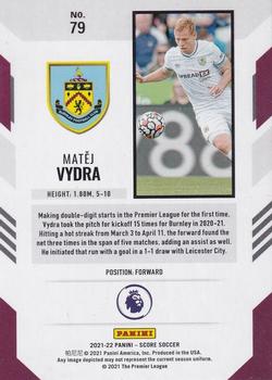 2021-22 Score Premier League #79 Matej Vydra Back