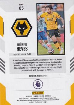 2021-22 Score Premier League #85 Ruben Neves Back