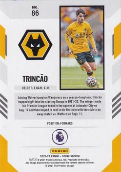 2021-22 Score Premier League #86 Trincao Back