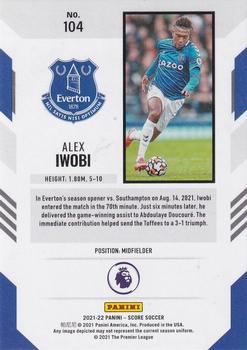 2021-22 Score Premier League #104 Alex Iwobi Back