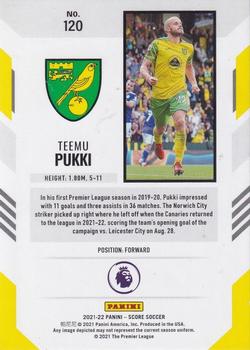 2021-22 Score Premier League #120 Teemu Pukki Back