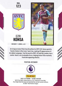 2021-22 Score Premier League #123 Ezri Konsa Back