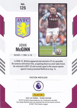2021-22 Score Premier League #126 John McGinn Back