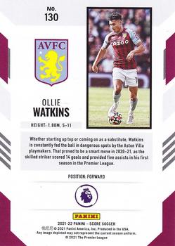 2021-22 Score Premier League #130 Ollie Watkins Back