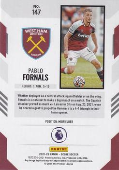2021-22 Score Premier League #147 Pablo Fornals Back