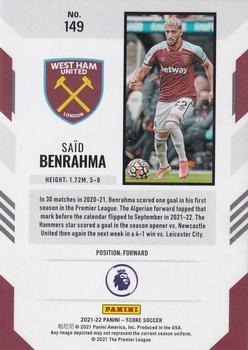 2021-22 Score Premier League #149 Said Benrahma Back