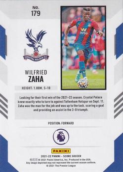 2021-22 Score Premier League #179 Wilfried Zaha Back