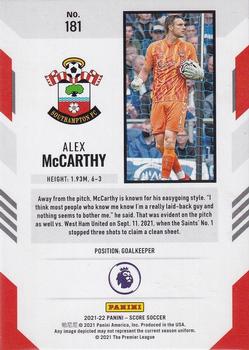 2021-22 Score Premier League #181 Alex McCarthy Back