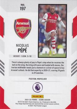 2021-22 Score Premier League #197 Nicolas Pepe Back