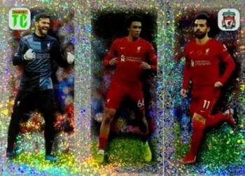 2021-22 Panini Top Class Stickers #48 Alisson / Trent Alexander-Arnold / Mohamed Salah Front