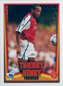 2001 Topps F.A. Premier League Mini Cards (Topps Bubble Gum) #1 Thierry Henry Front