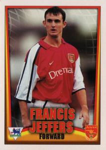 2001 Topps F.A. Premier League Mini Cards (Topps Bubble Gum) #2 Francis Jeffers Front