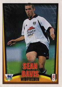 2001 Topps F.A. Premier League Mini Cards (Topps Bubble Gum) #9 Sean Davis Front